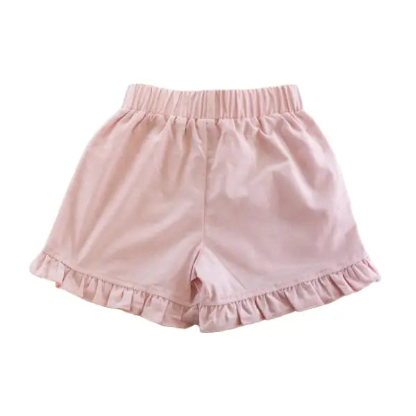 Ruffle Hems Shorts (Pink)