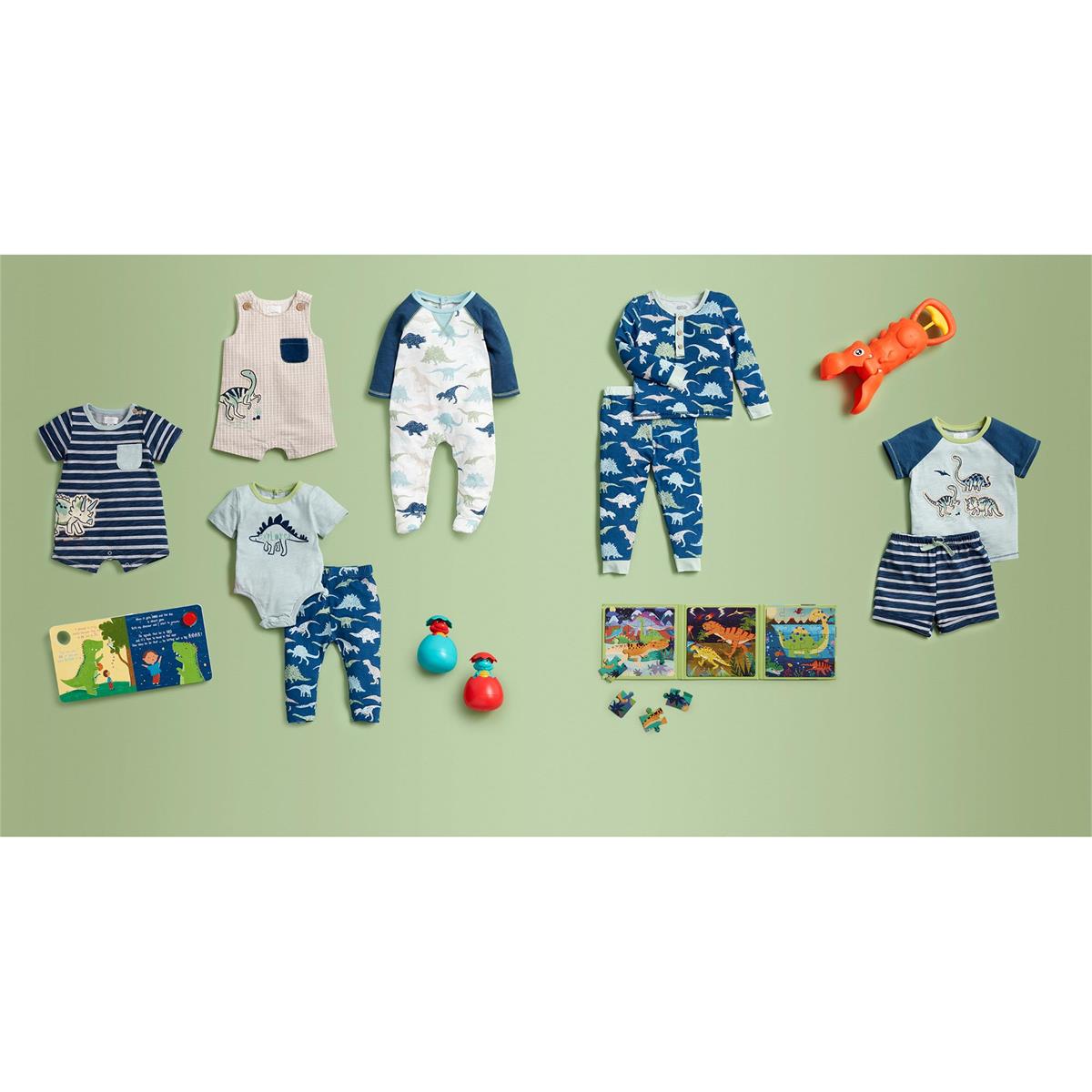 Mud Pie | Dino Glow Crawler Set