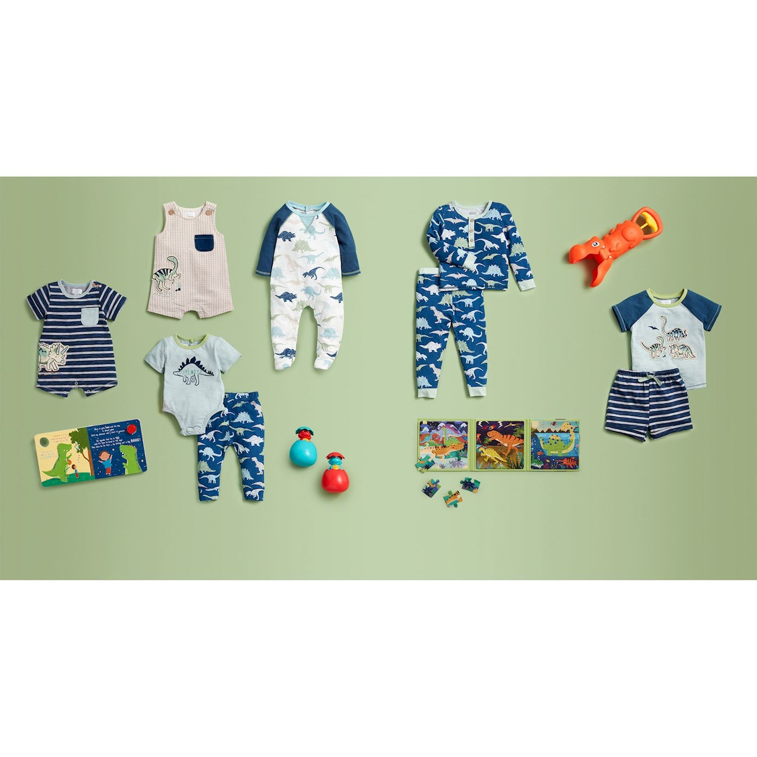 Mud Pie | Dino Glow Crawler Set