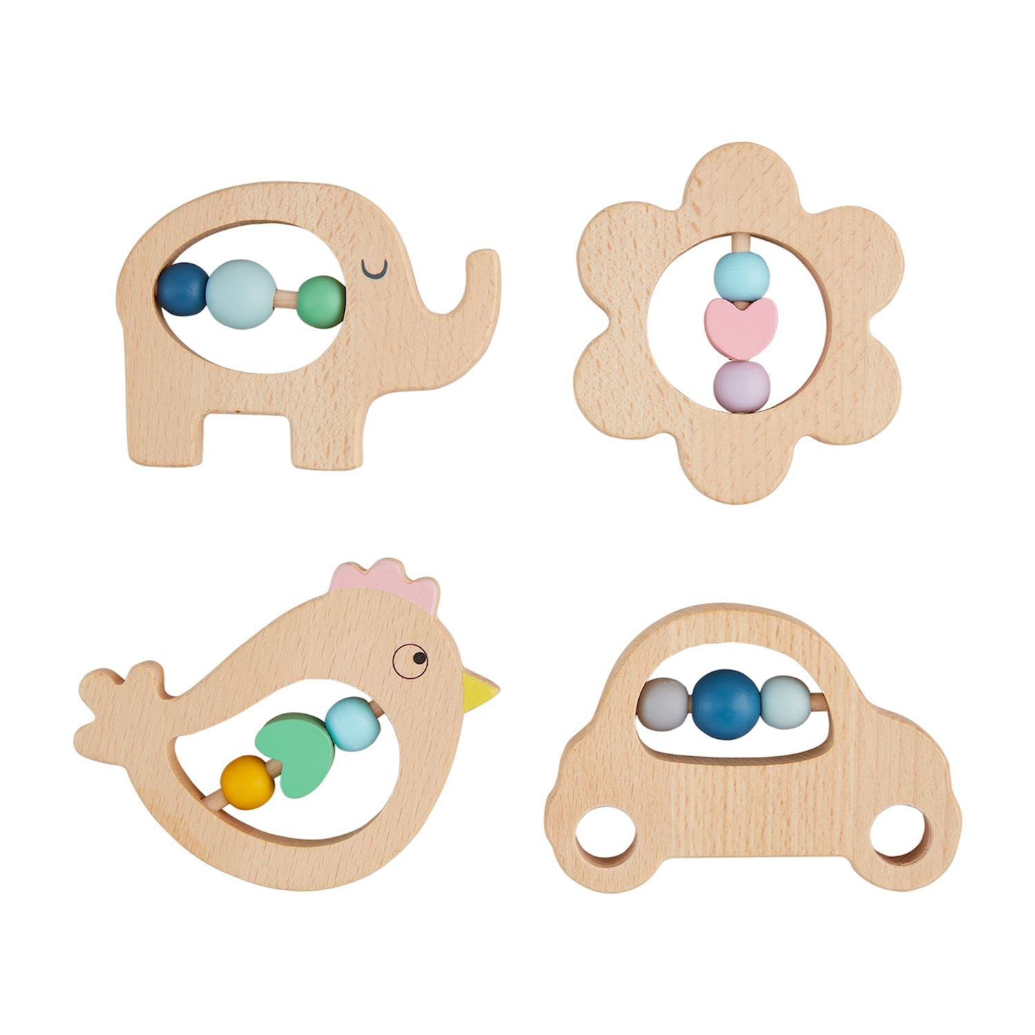 Mud Pie | Character Teething Rattles