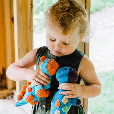 Peeble | Green Steggy Dinosaur Rattle