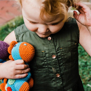 Peeble | Green Steggy Dinosaur Rattle