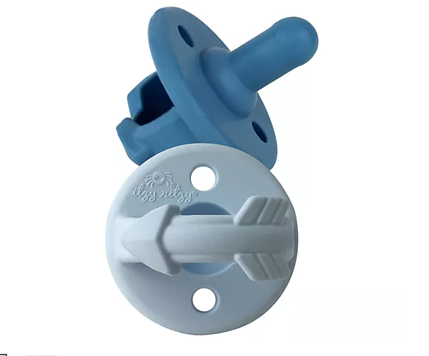 Itzy Ritzy | Sweetie Soother Pacifier Set- Blue Arrow