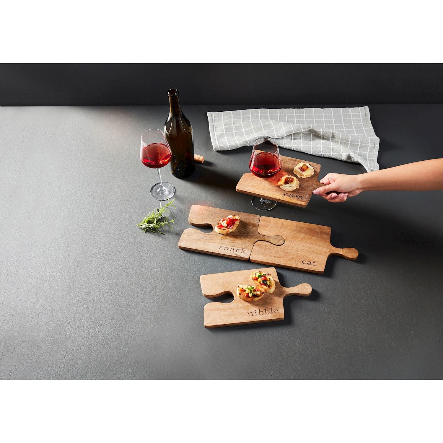 Mud Pie | Interlocking Serving Board Set