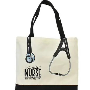 "I'm That Nurse" Canvas Stethoscope Tote Bag
