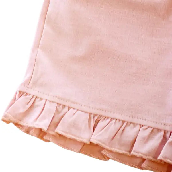 Ruffle Hems Shorts (Pink)