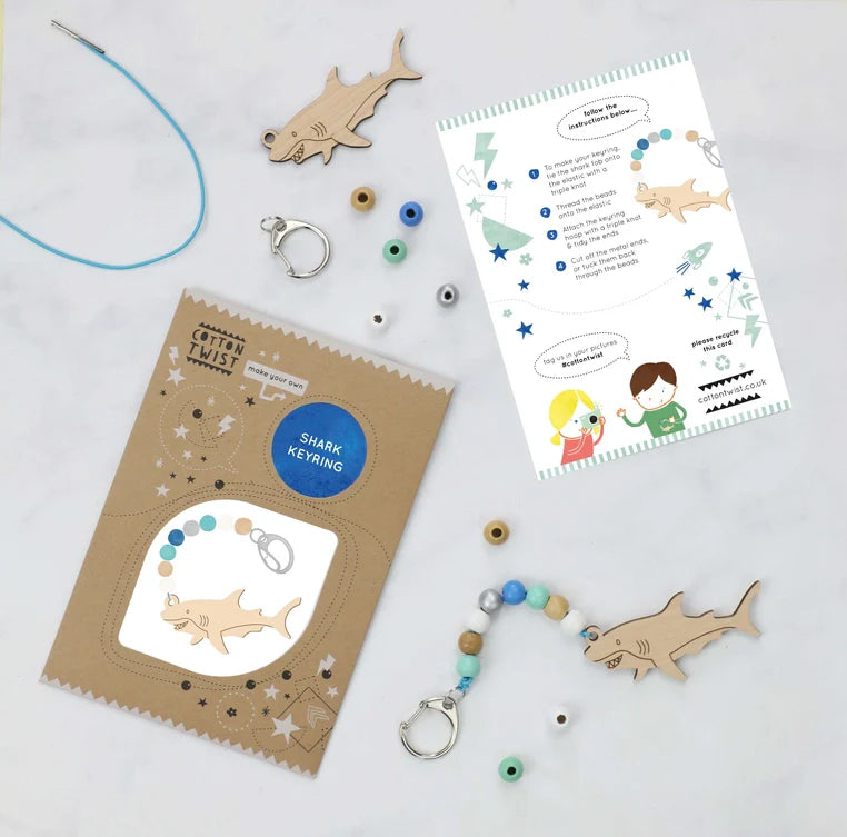 Cotton Twist |Make Your Own Shark Keyring Kit