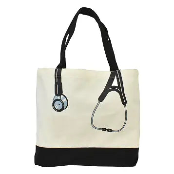 Canvas Stethoscope Tote Bag