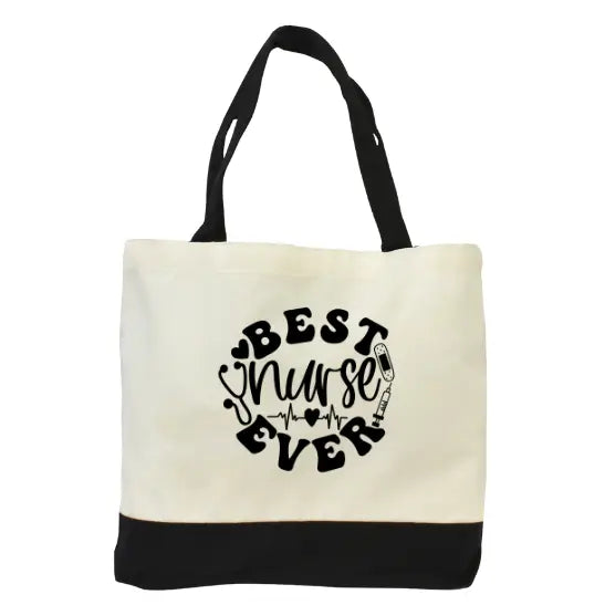 Best Nurse Ever Canvas Tote Bag