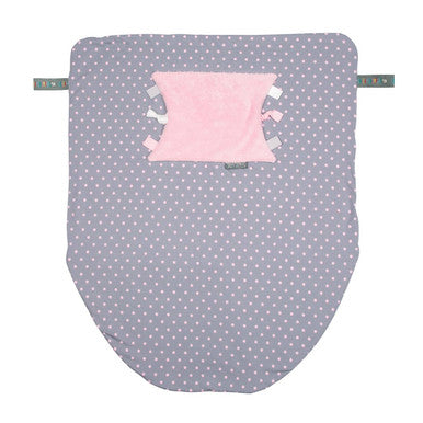 Cheeky Chompers | Baby Blanket- Polkadot Pink