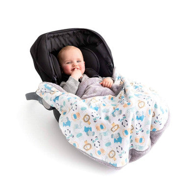Cheeky Chompers | Baby Blanket- Polkadot Pink