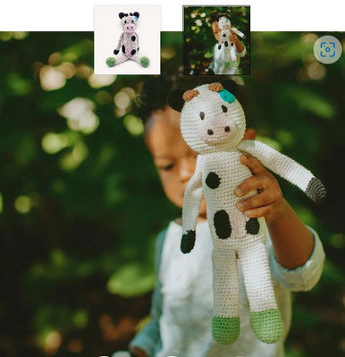 Peeble | Farm Animal - Organic Cow Rattle