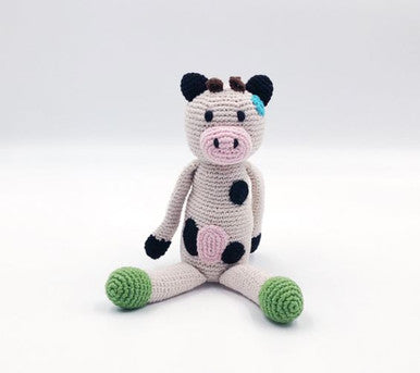 Peeble | Farm Animal - Organic Cow Rattle