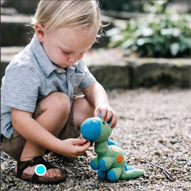 Peeble | Green Steggy Dinosaur Rattle