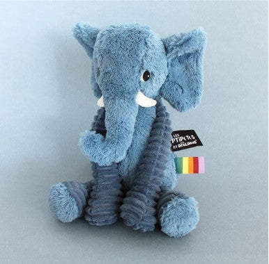 Les Deglinos | Les Ptipotos Plush -Elephant Blue
