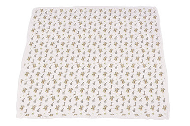 New Castle Hungry Giraffe & Animal Print Baby Blanket