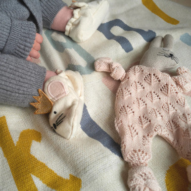 Sophie Cotton Knit baby comforter