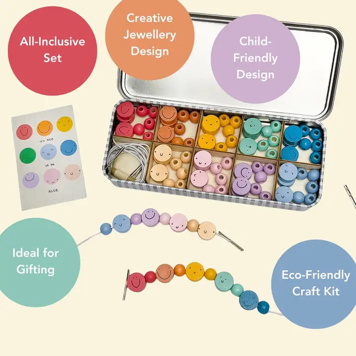 Cotton Twist | It's Nice To Be Nice Bracelet Beading Kit for Children