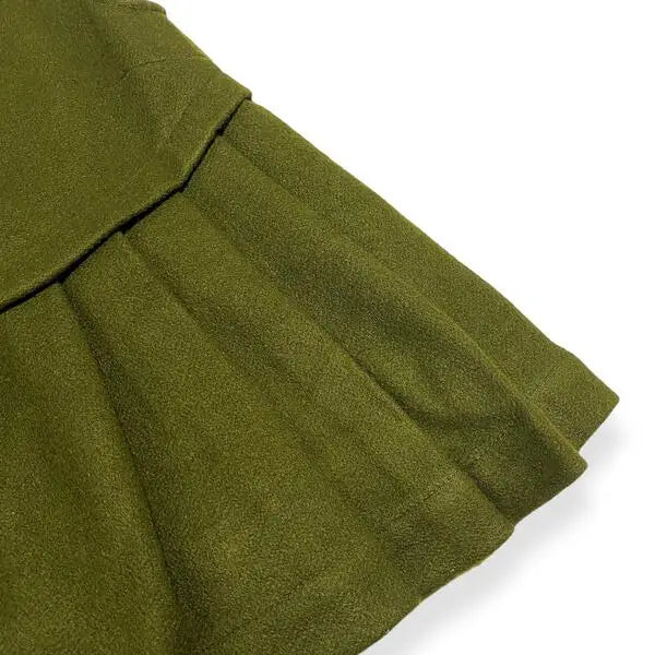 Pleated Wool Dress
