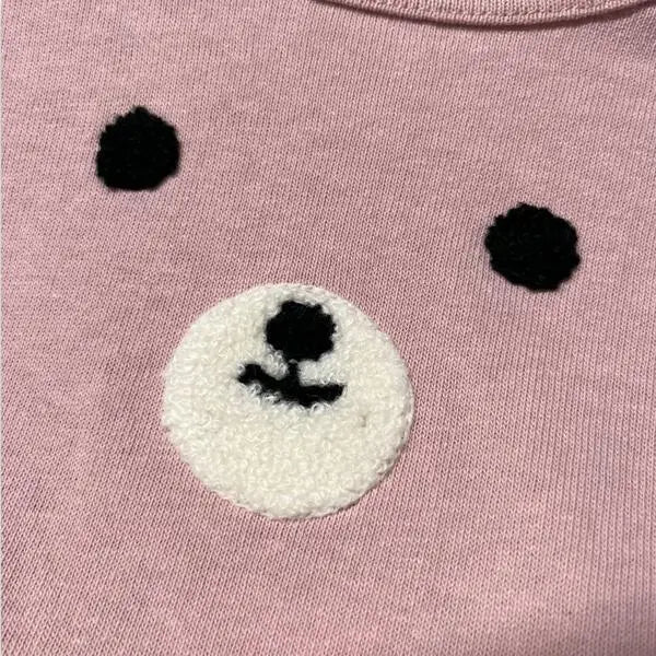 LITTLE WHO* Bear Face Tee (Pink)