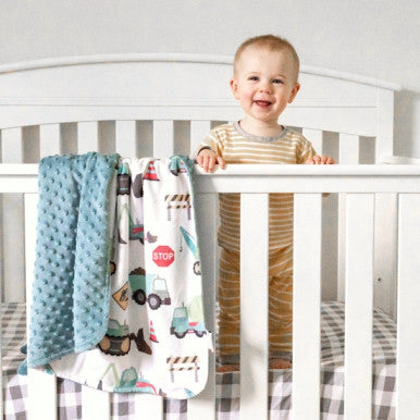 Honey & Lemonade baby and toddler minky blanket