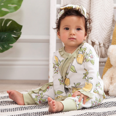 Tesa Babe | Apple Blossoms Zipper Romper
