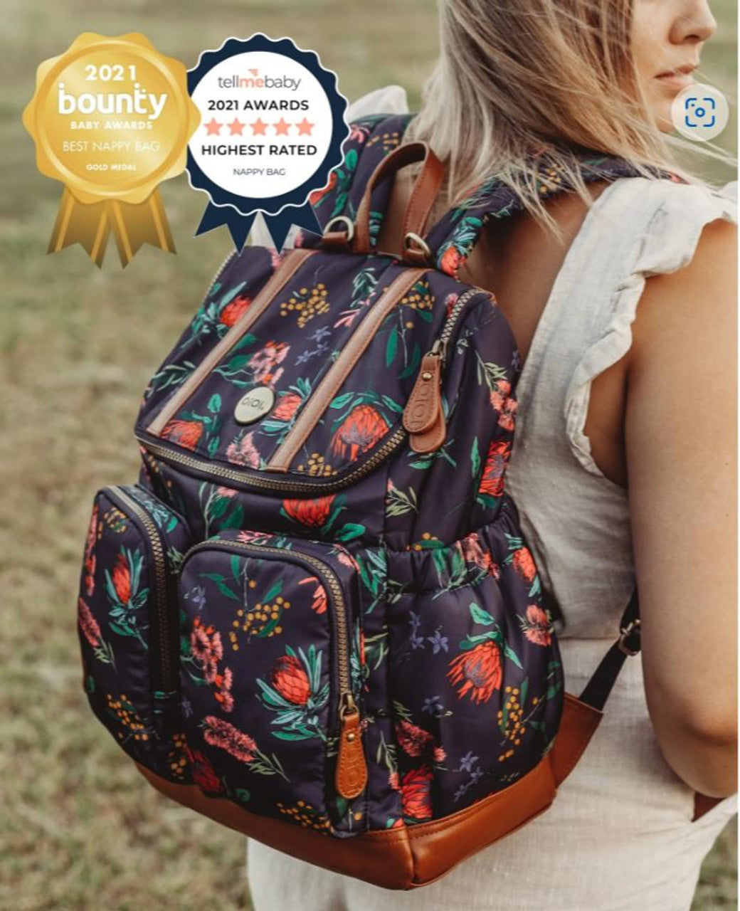 Nappy backpack- Botanical Floral