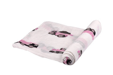 New Castle Pink Digger Swaddle