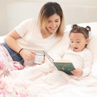 New Castle Pink Stripe Swaddle Blanket