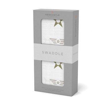 New Castle Star and Stripe Swaddle Blanket