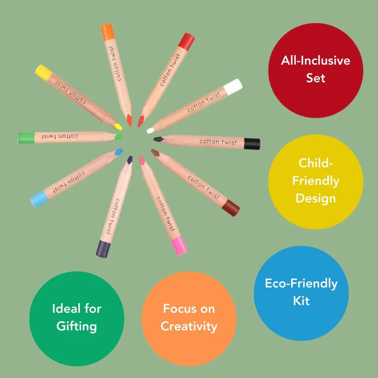 Cotton Twist | Jumbo Watercolour Pencils Tin