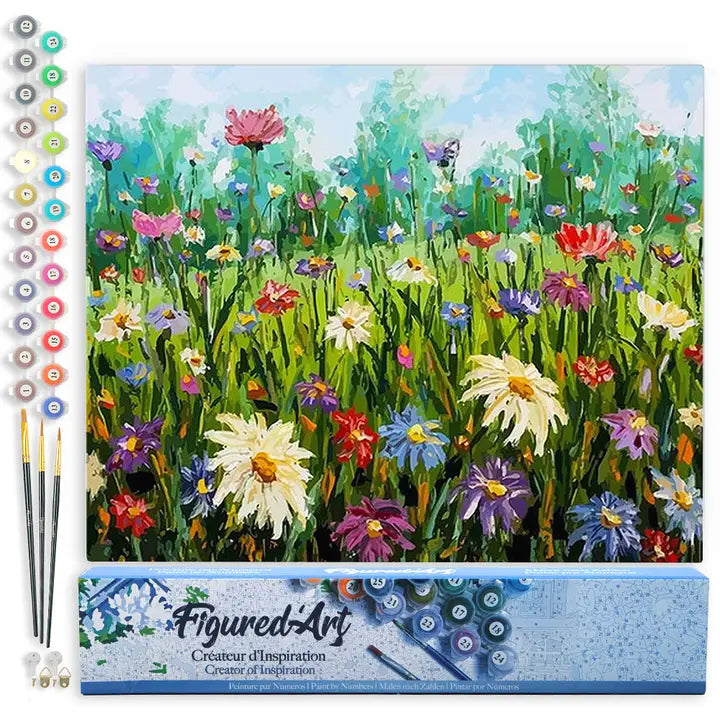 Figured'Art | Paint By Numbers - Flowers In The Countryside