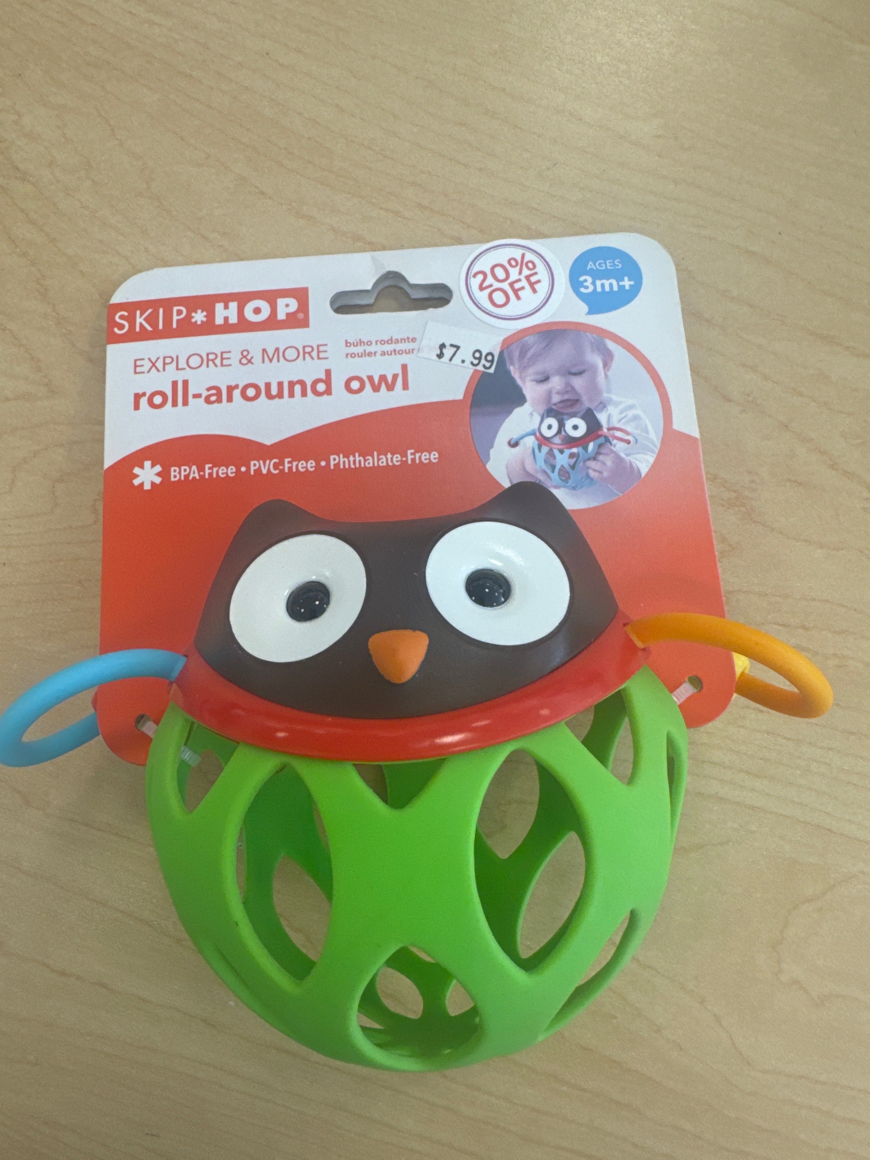 Skip hop roll-around owl