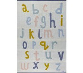 Sophie cotton knit stoller pram baby clanket - alphabet