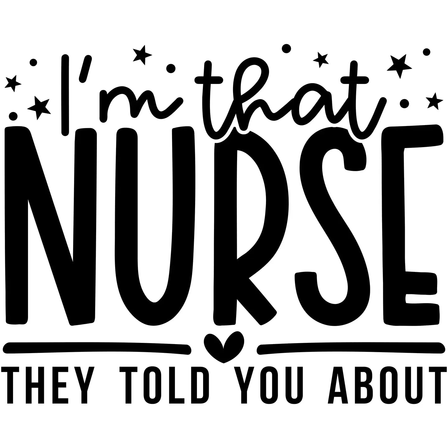 "I'm That Nurse" Canvas Stethoscope Tote Bag