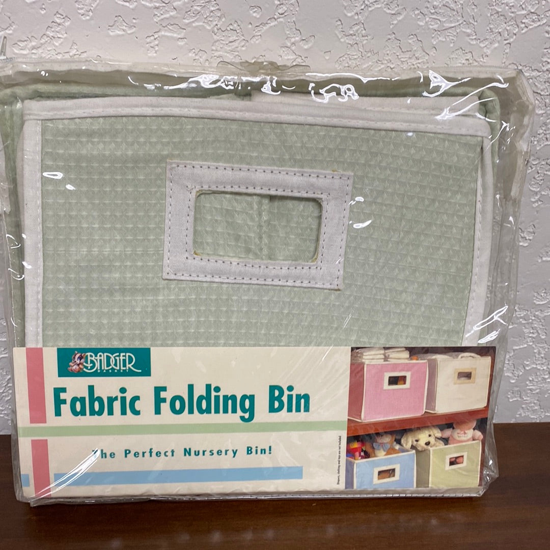 Fabric folding bin