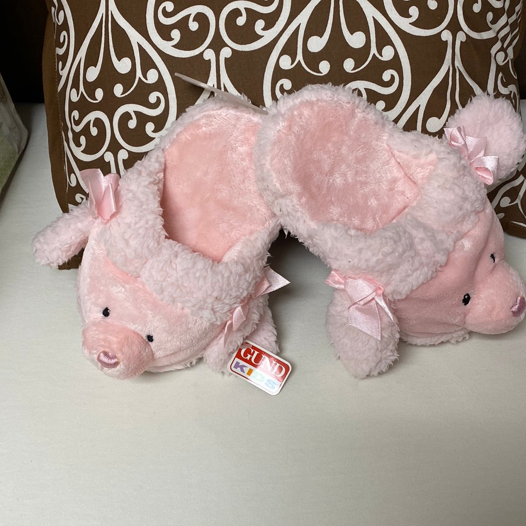 Gund pink poodle slippers